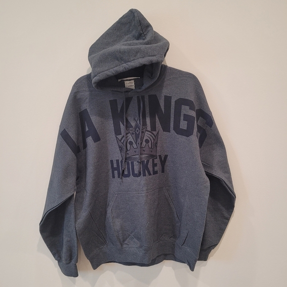 NWOT LA Kings Dark Gray Hooded Sweatshirt Size L - Picture 2 of 5